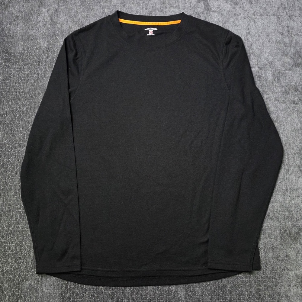 Omni-Wool Shirt Men's XL Black Long Sleeve Base Layer Thermal Top Crewneck